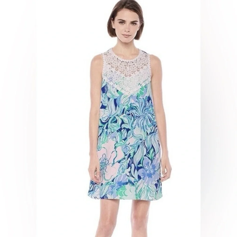 Lilly Pulitzer Nala Soft Shift Dress in Party Thyme print